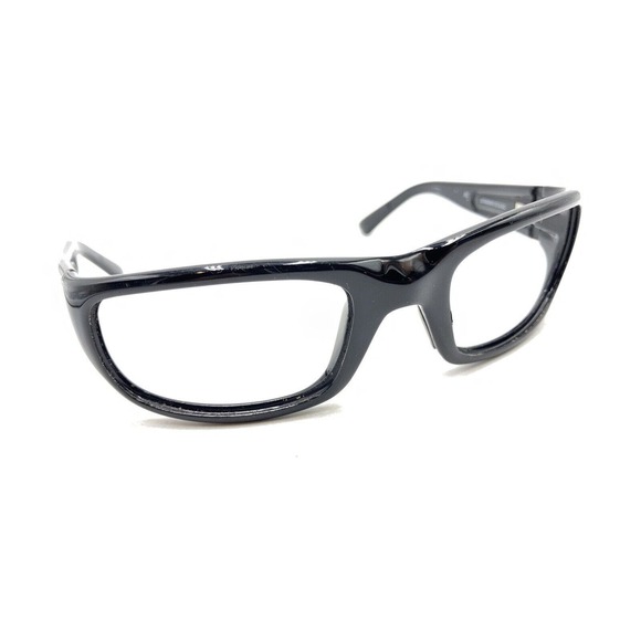 Maui Jim Stingray MJ-103-02 Black Wrap Sunglasses Frames 55-22 129 Italy Sports - Picture 1 of 12